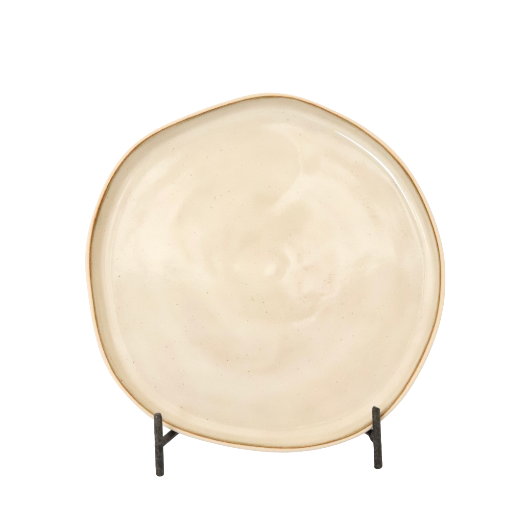 Hera Beige Amorf Tatlı Tabağı