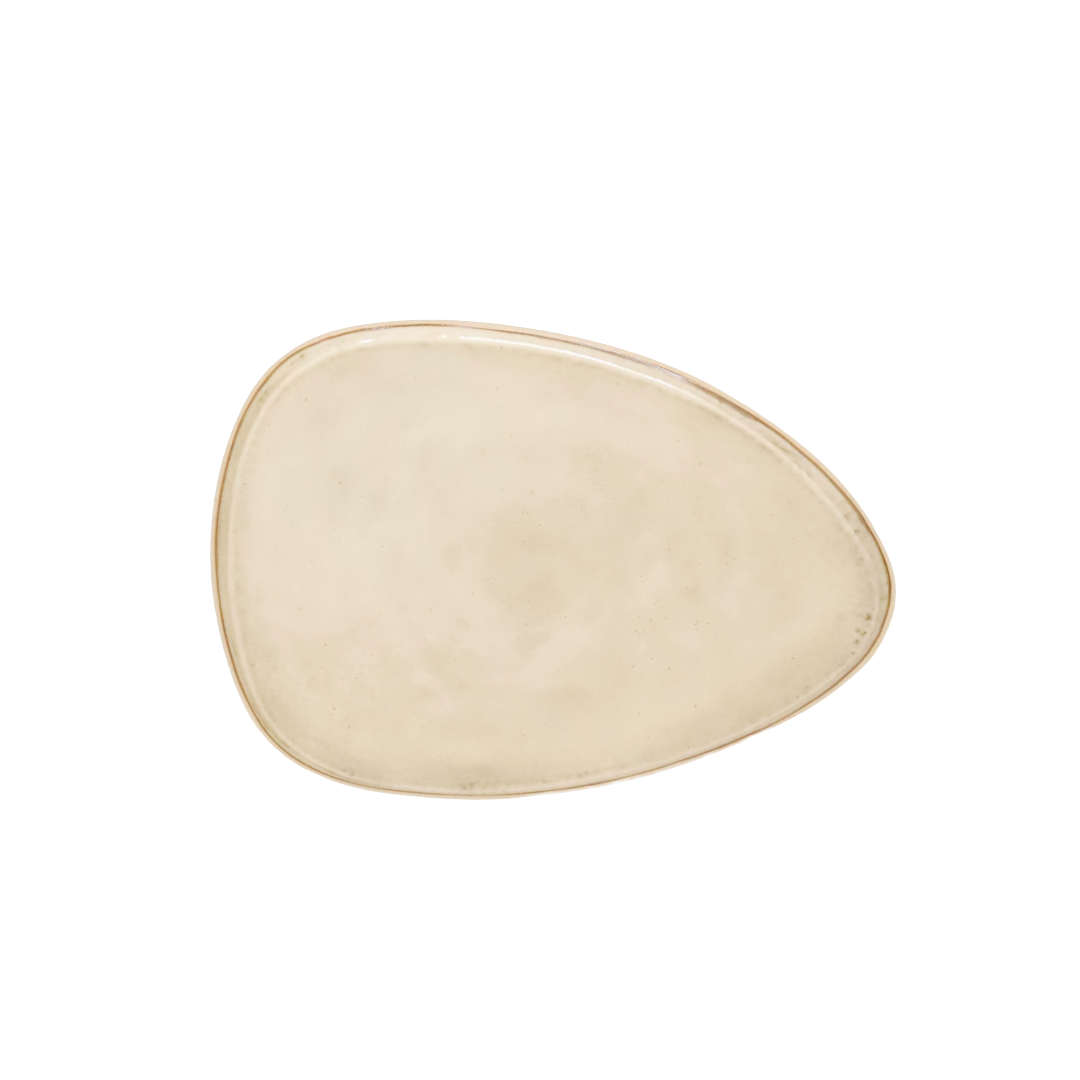 Hera Beige Üçgen Servis Tabağı