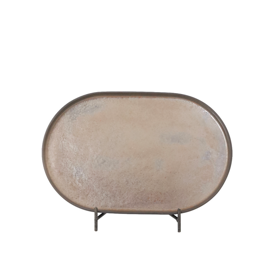 Gaia Black Oval Sunum Tabağı