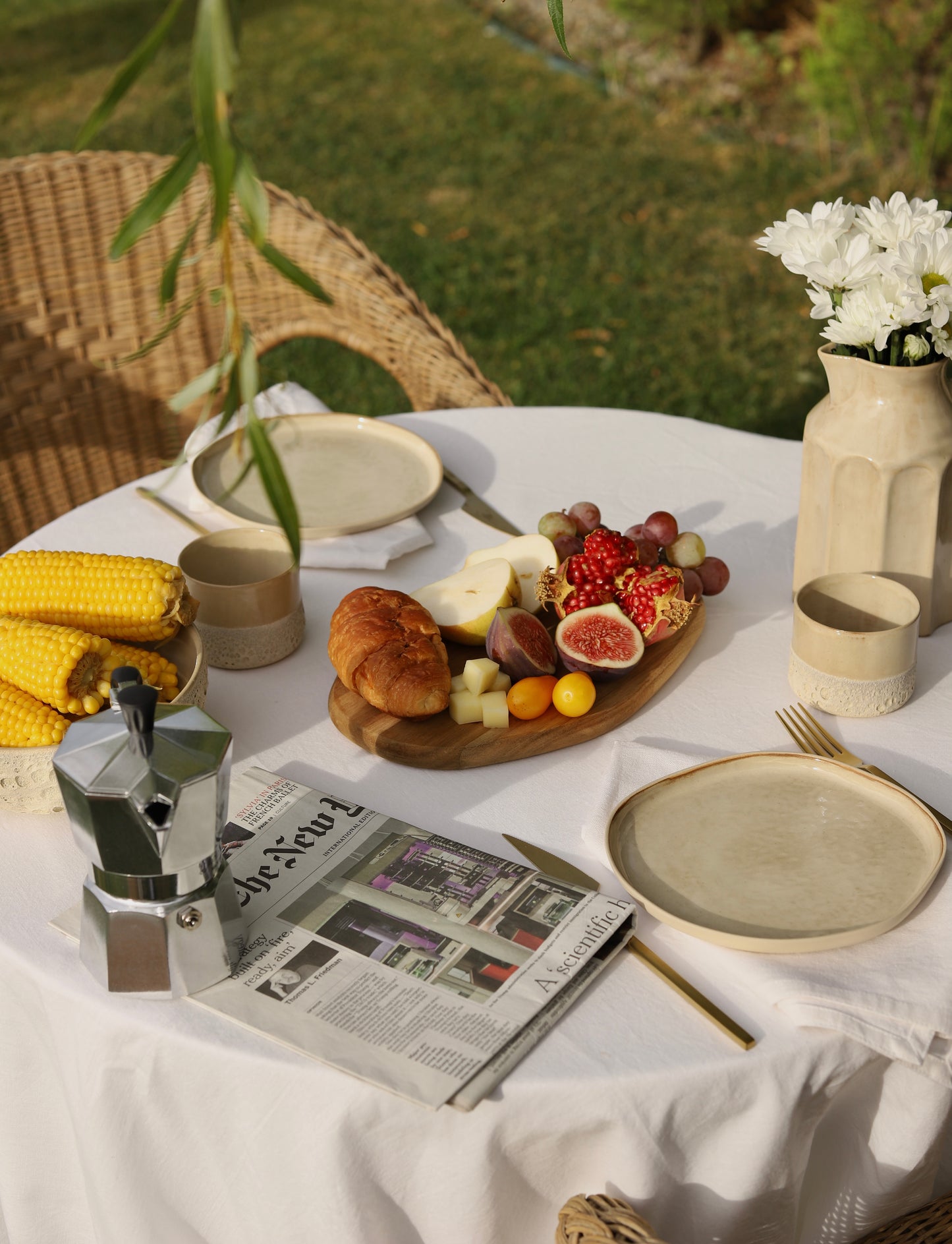 Hera Beige Amorf Pasta Tabağı