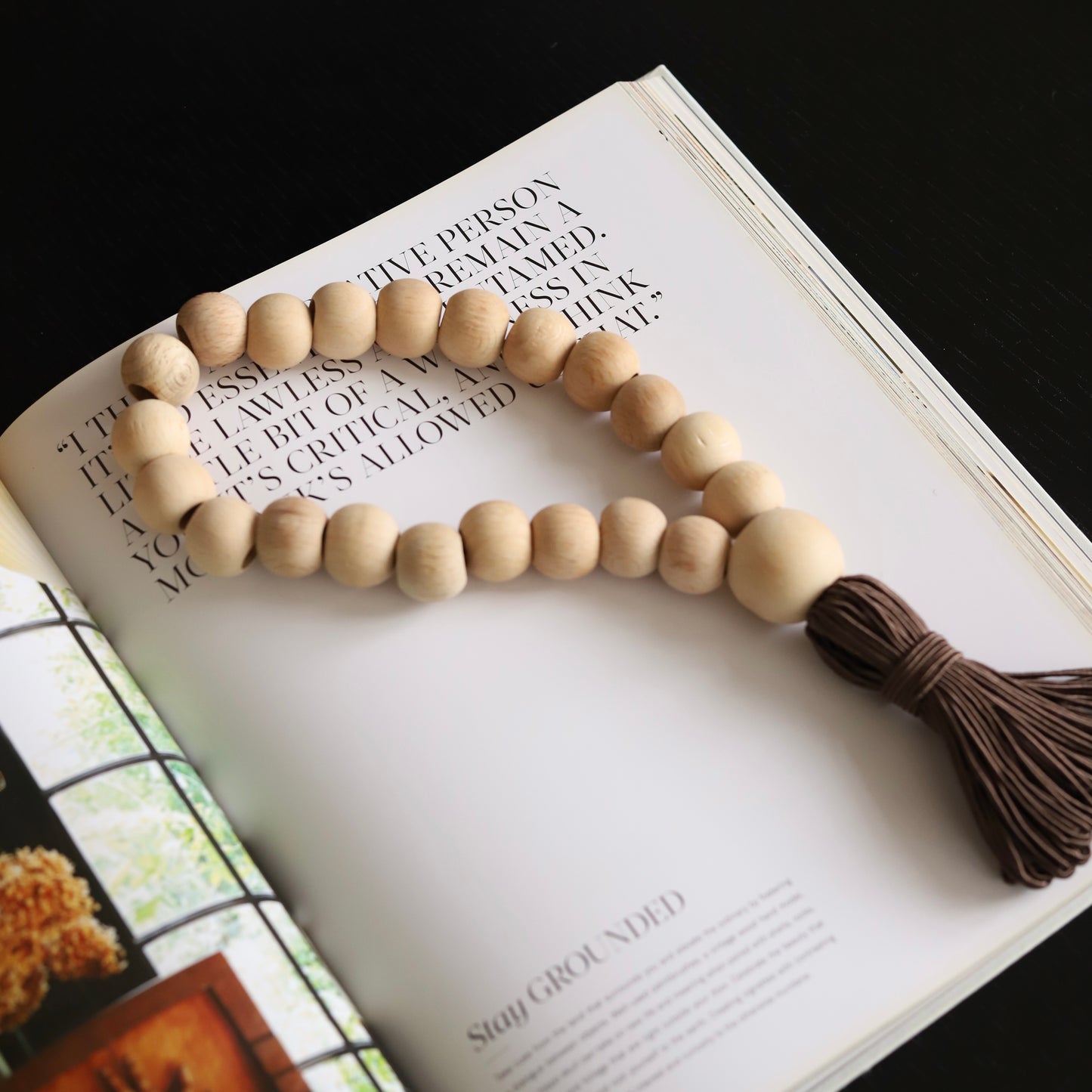 Brown Ahşap Dekoratif Tesbih