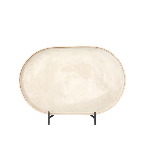 Hera Beige Oval Sunum Tabağı