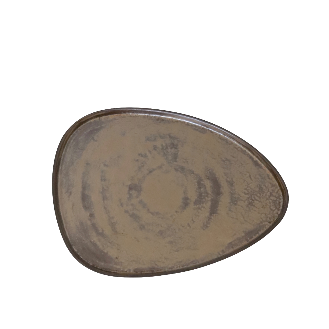 Gaia Black Üçgen Servis Tabağı