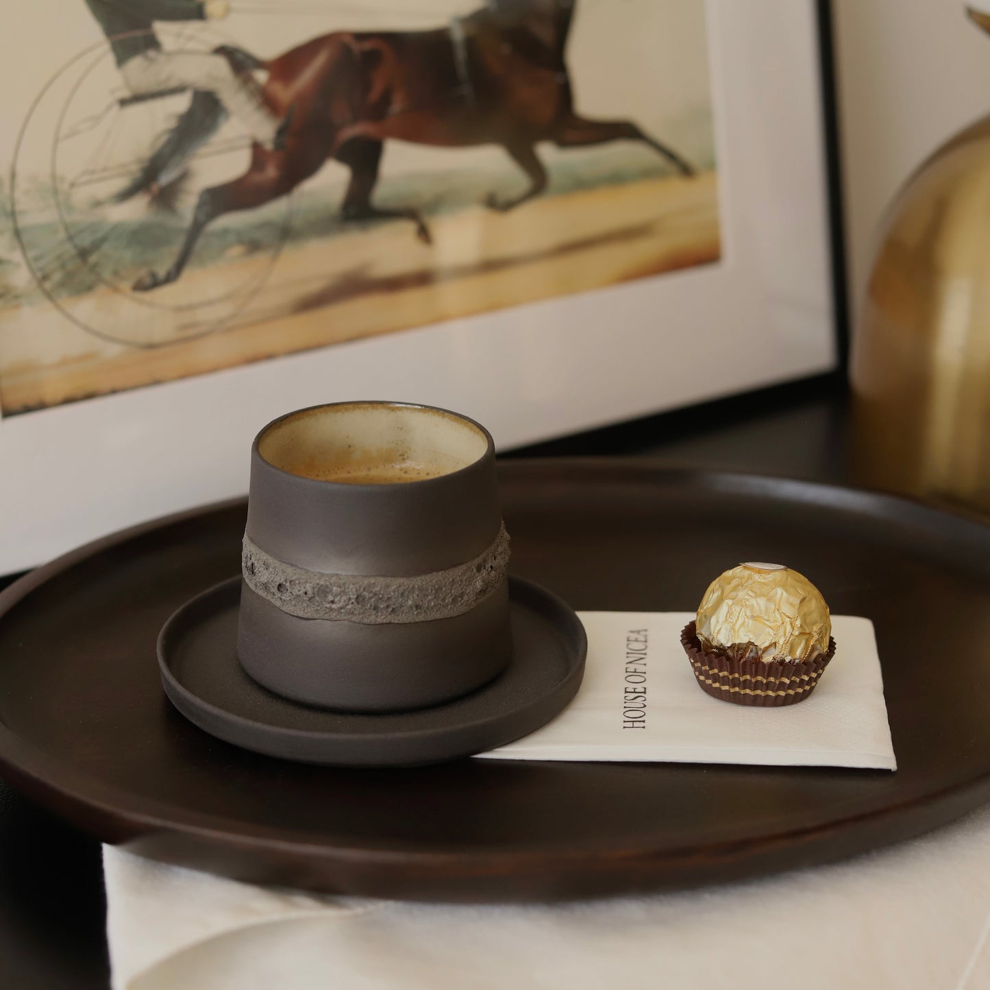 Gaia Black Fincan Takımı