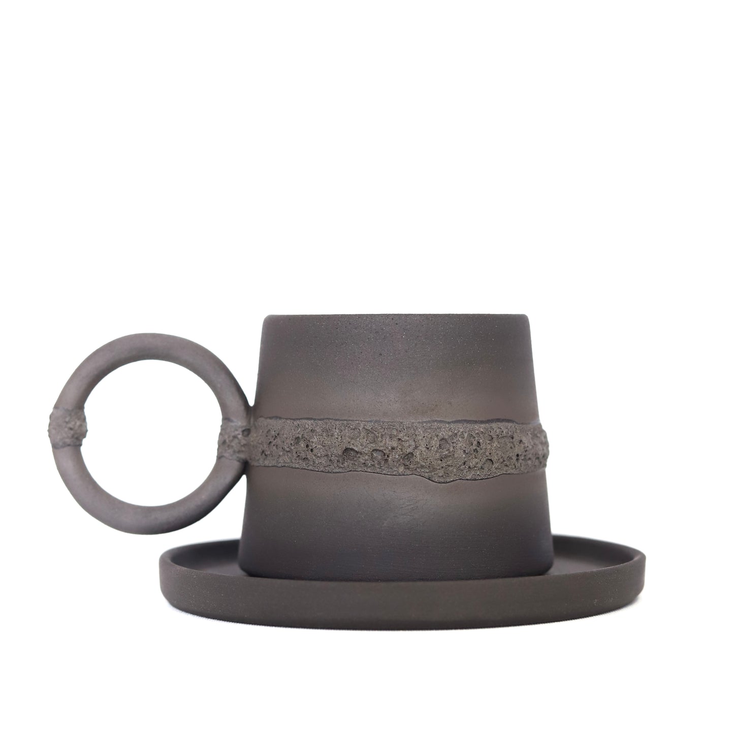 Gaia Black Kulplu Fincan Takımı