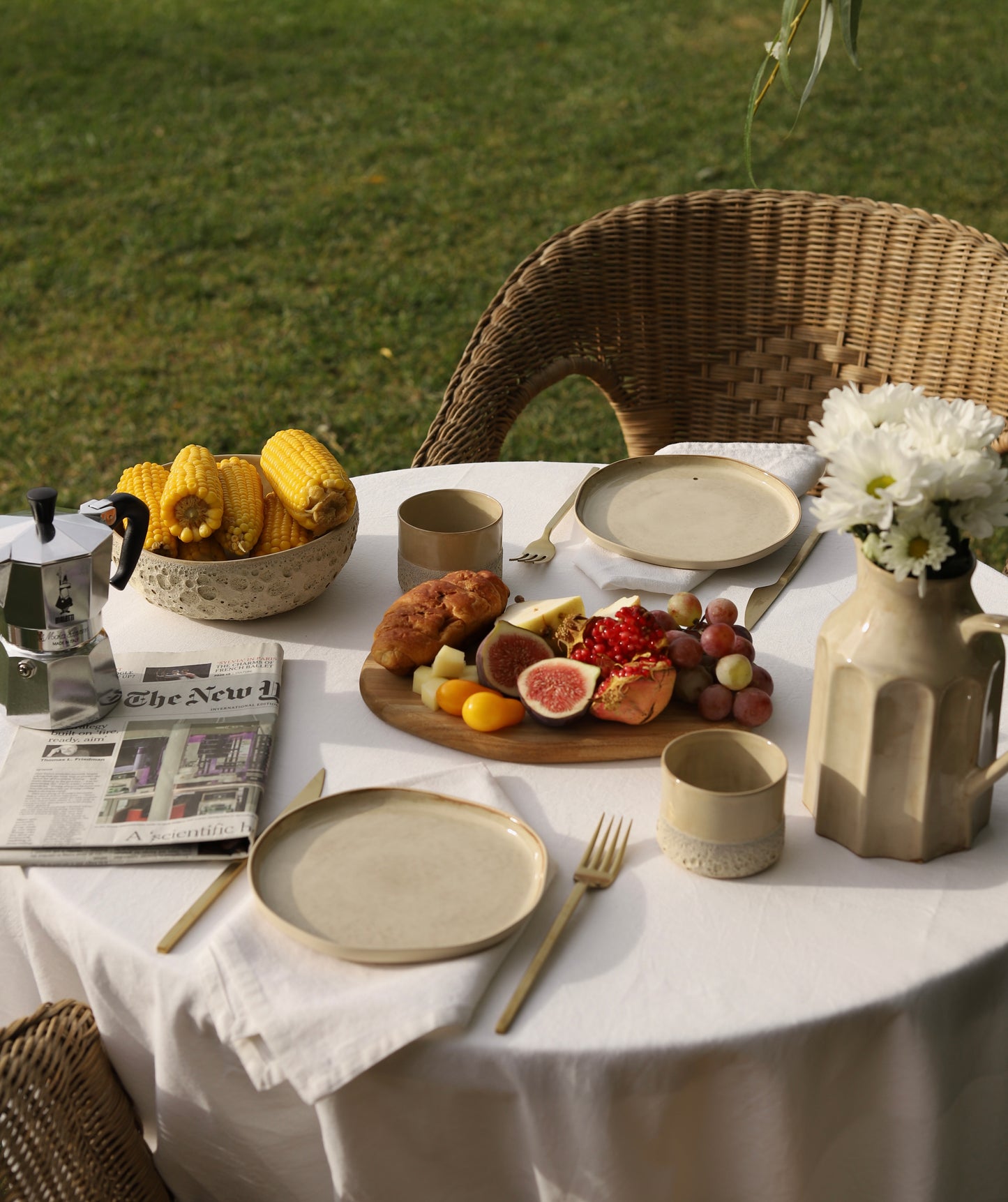 Hera Beige Büyük Boy Salata Kasesi